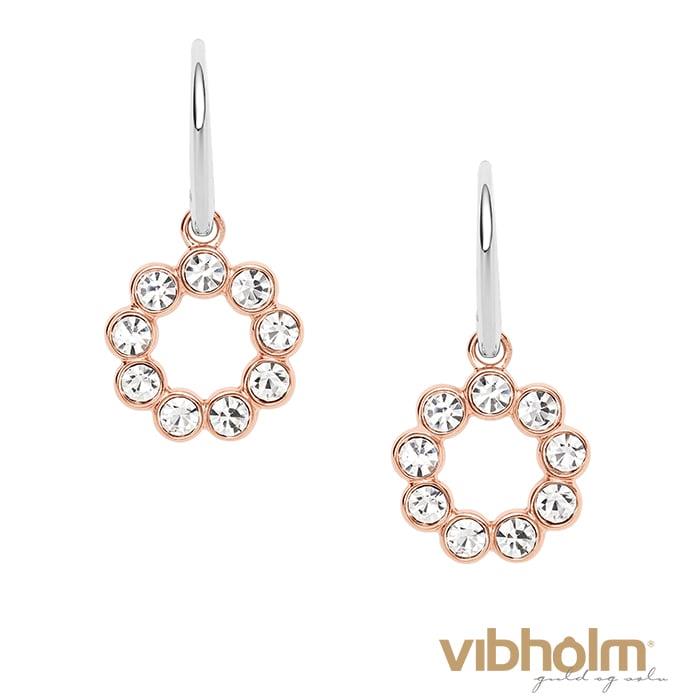 Fossil - Vintage Glitz Øreringe - rosaguldbelagt stål JF02741791